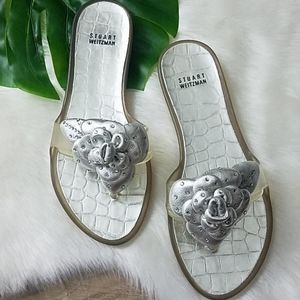 Stuart Weitzman Metallic Sandals Size 8